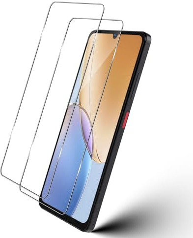 Wonsoso Schutzfolie für ZTE Blade A56 / ZTE Blade A76 5G / ZTE Blade A36 für Panzerglas, 2 Stück 9H Härte Displayschutz, Anti-Kratzen Schutzfolie, Anti-Bläschen panzerfolie, HD Panzer Schutz Glas