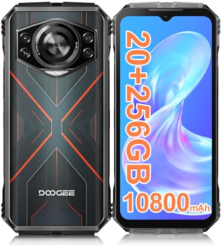 Luzglo S Cyber Smartphone Rugged 20GB+256GB Batteria 10800mAh 6,58 Pollici | IP68 e IP69K certificato 1,5 m 30 min, testato secondo MIL-STD-810H, Android 14, 50 MP, Dual SIM, NFC, 4G LTE
