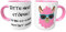 Kinderlampenland Kilala Bürotasse Bitte Nicht stören ich Bin so Schon gestört genug mit coolem Lama rosa/weiße Tasse Kaffeebecher (rosa)