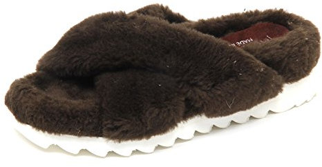 Jeffrey Campbell D9008 Ciabatta Donna Brown Scarpe ecopelo Shoe Woman [36]