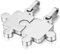JewelryWe Valentinstag Schmuck 2 Freundschaftsketten Puzzle Love Edelstahl Partner-Anhänger mit 45cm und 55cm Kette, Halskette für Damen & Herren, Silber