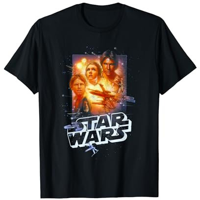 Star Wars Vintage Group Collage Poster T-Shirt