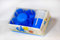 N/D Sottobicchieri Reggibicchieri in Plastica Set 6 Pezzi Porta Bicchieri Antivento Anticaduta (Blu)