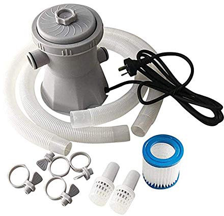 Bomba De Filtro De Piscina De Cartucho De 220 V Para Piscinas Sobre El Suelo, Bomba De Filtro De Piscina Transparente Eléctrica, Apta Para 100-350GAL Herramienta De Limpieza De Piscinas Sobre El Suelo