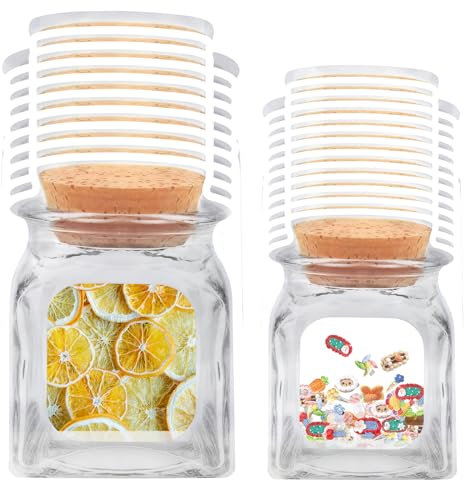 weiwei 100 Piece Resealable Smell Proof Bags, 2 Sizes, Cute Mylar Stand Up Ziplock Bags, Food Storage, Party Favor, 4.3X6.2 & 5.5X7.8 Bottle Shape