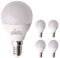 LED ATOMANT 5 x LED-Leuchtmittel E14 G45, 7 W, Warmweiß (3000 K), 630 Lumen, dünner Sockel, entspricht 68 W traditionell.