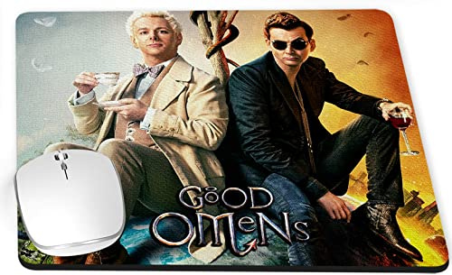 MasTazas Good Mauspad Omens David PC Tennant Michael Sheen