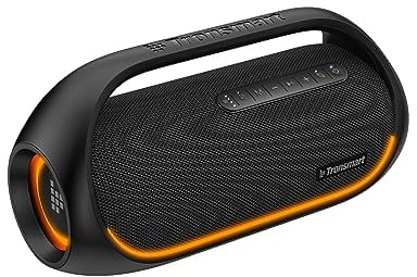 Tronsmart Bang - Altoparlante portatile da 60 W, potente, luci LED e Bluetooth 5.3, impermeabile IPX6 e Power Bank, audio stereo, AUX e TF, con NFC, per festa.