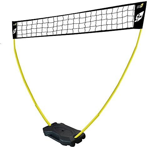 Rete Pallavolo Da Giardino Con Pali Portatile per Bambini e Adulti, Rete Da Badminton