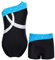 iEFiEL Mädchen Einhörner Turnanzug Glänzend Gymnastik Leotard Kinder Kleidung Set Ballett Trikot Tanz Kostüme mit Überkreuzte Träger X Blau 146-152