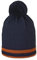 Sterntaler Unisex Kinder Mütze Baby Bommelstrickmütze Rand, marine, 53