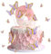30 Stück Schmetterlings-Kuchendekorationen, Glitzer, 3D-Schmetterlings-Cupcake-Topper, gemischte Größe, Schmetterlings-Cupcake-Topper, lila Schmetterlings-Kuchendekorationen für Wanddekoration