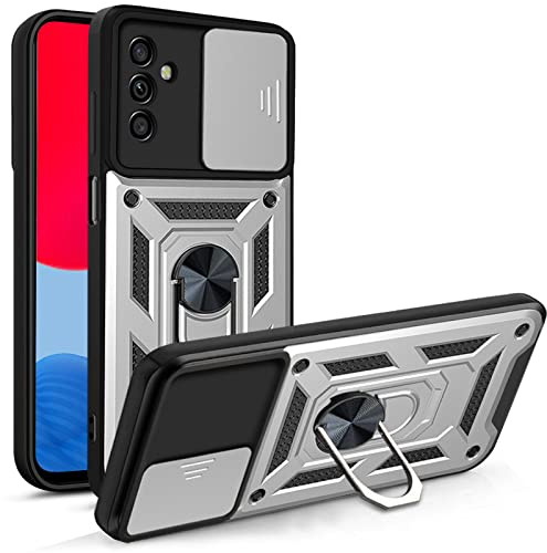 betterfon Handyhülle für Samsung Galaxy A13 5G / A04s | Stoßfest & Kratzfest | Mit Kameraschutz, Anti-Fingerabdruck & robustem Panzerschutz-Design | Silber