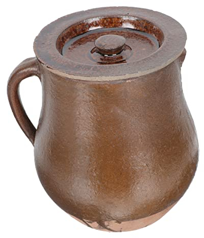 Cabilock Bote de medicina tradicional china jarra de té con tapa arcilla de barro sartenes con tapa utensilios de cocina de cerámica farmacias medicina china sarten maceta duradera familiar