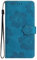Hülle Case für Samsung Galaxy S3, Handyhülle Book Wallet Leder Samsung Galaxy S3 Blumes Klapphülle Magnetisch Kartenfächer Ständer Schutzhülle für Samsung Galaxy S3 blau