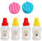 4 Mini Sauce Containers with 2 Pieces Condiment Boxes, Household Mini Condiment Bottles, Squeeze Style Sauce Bottles with Lids, Convenient Mini Condiment Dispenser, Suitable for Camping, Picnic