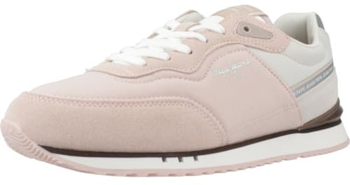 Pepe Jeans London Seal W, Baskets Femme, Rose (Marble Pink), 4