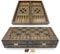 Laith 50 x 50 cm Holz Backgammon Tavla/Schachspiel/Dame Brett BE506S mit 30 Holz Backgammon Steinen für Erwachsene, 2 Spieler, Alter ab 0 Jahren