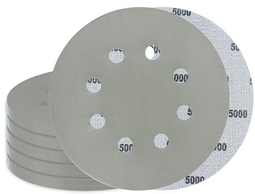 GZKTY 100Stk Schleifpapier 125mm klett 5000 Körnung