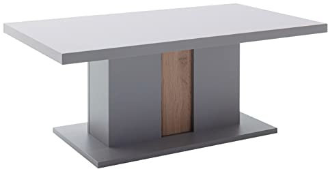 Home4You Couchtisch - Arktisgrau Dekor - Wotan Eiche Dekor - 115 x 65 cm