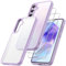JETech 3 in 1 Cover Opaca per Samsung Galaxy A55 5G con 2 Pezzi Vetro Temperato Pellicola Protettiva, Traslucida Glassata Antiurto Cellulare Custodia con Protezione Fotocamera (Lilla)