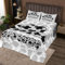 Homemissing Colcha acolchada con diseño de vaca lechera, tamaño individual, para niños, adolescentes, decoración occidental, color negro y blanco