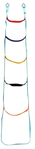 Strickleiter, Baumleiter - Bunte Gurtband- -Strickleiter | Kletterleiter für Hindernisparcours, Seilbaumschaukel für Spielplatz-Hinterhof-Training