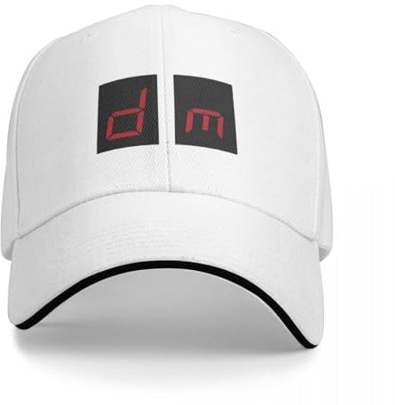HEBUOUI Sonnenhut Männer Depeche Cool Mode Baseballmütze Erwachsene Fitted Sonnenhut 80S Musikband Hut Verstellbare Polyester Trucker Cap Sommerhüte Papa Geburtstagsgeschenke