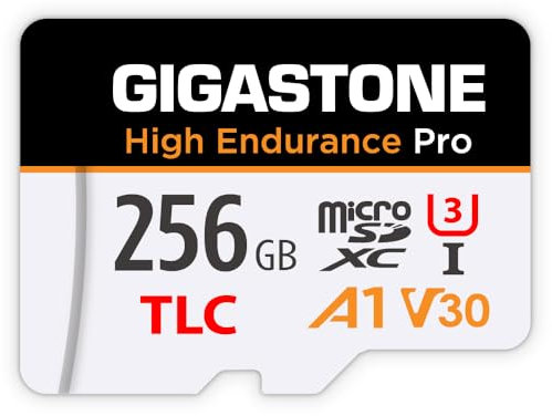 GIGASTONE 256 GB Micro-SD-Karte, hohe Ausdauer Pro Series Geschwindigkeit bis zu 100 MB/s, kompatibel mit Redtiger Rove VIOFO VANTRUE PRUVEEO ARIFAYZ Dash Cam, MicroSDXC UHS-I A1 V30 U3