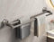 LNGFSH Porta Asciugamani Bagno Ventosa, Portasciugamani da Bagno, Porta Asciugamani Bagno Alluminio Resistente, Appendi Asciugamani Bagno (70cm,Doppie Barre)