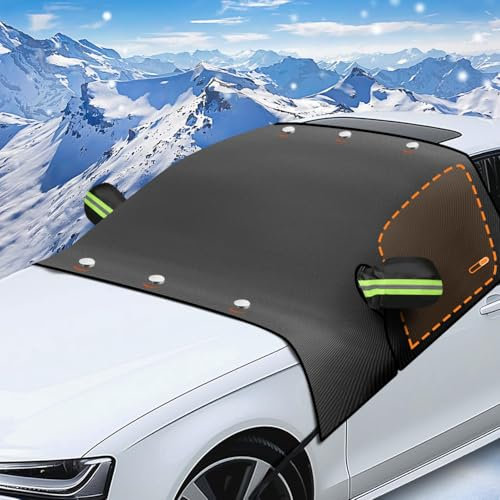 SZPXXX Frontscheibenabdeckung Winter für VW Golf 5 /V Variant (1K BJ 2003-2013), Auto Schneedecke,Auto Scheibenabdeckung Scheibenwischer Winterschutz,Staubdicht,Kratzfest,UV-Schutz