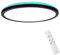 muyuua Deckenlampe LED Deckenleuchte Flach - Schlafzimmerlampe 30CM Badezimmerlampe 23W Küchenlampe Schlafzimmer Rhombenplatte Schwarz Deckenbeleuchtung Flurlampe Badlampe 3000K-6500K für Küche Flur