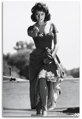 Zyfene Sophia Loren, Poster, ästhetischer Druck, Kunstdruck, Wandgemälde, Leinwand, moderne Schlafzimmerdekoration, 50 x 75 cm