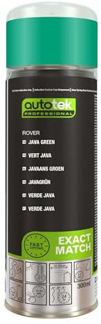 Autotek Professional Exact Match Car Spray Paint - Rover Java Green Aerosol Spray 300ml