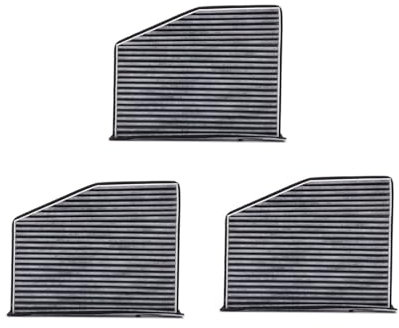 VHJIO Auto AC Carbone Attivo Polline Filtro Aria Abitacolo 1K0819644 1K1819653B for Audi A3 Q3 TT Quattro for Volkswagen Golf Passat Tiguan CC Filtri abitacolo(3 PCS)