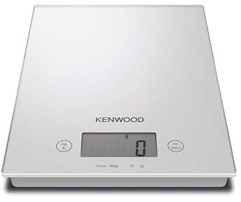 Kenwood WEP60.000WH, Digitale Waage mit TouchSense-Steuerung, Automatische Abschaltung, Maximalgewicht 8 kg, 2-Gramm-Genauigkeit, Weiß