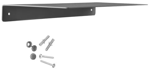 SOTECH Design Wandregal Hover-III 350 x 130 x 30 mm anthrazit, Wandmontage, Wandboard inkl. Befestigungsset für Bad Küche oder Wohnzimmer