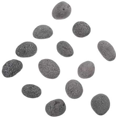 PAMINGONO Piedras de Lava Naturales para Fogatas Piedras Decorativas para Chimeneas de Gas Tamaño 3-5 CM Paquete de 1 Kg Resistentes al Calor Reutilizables para Exteriores E Interiores