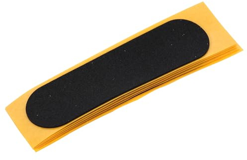 ORFOFE 6 Stück Selbstklebende Schaumstoff Grip Tapes für Fingerboards rutschfeste Finger Skateboard Aufkleber in Schwarz Gepolstertes Anti Rutsch Griffband für Kleiner Skateboards