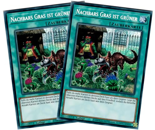 Nachbars Gras ist grüner - Spar-Duo (2 Karten) - RA03-DE063 - Secret Rare - Deutsch - 1. Auflage - Yugioh - Quarter Century Bonanza - mit RC-Fieldcenter