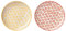Bloomingville Teller Isabella Retro Dessertteller Frühstücksteller Vintage Kuchenteller rund ø 20 cm, gelb rot, Keramik, 2er Set