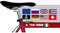 AWS 2 Aufkleber Name H 2 cm + 2 Flaggen Italien USA Jolly Roger Deutschland ECC Tuning Sticker Vinyl Fahrrad Motorrad Helm Custom Name