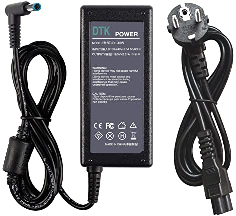 DTK 19.5V 2.31A 45W PC Portatile Alimentatore Caricatore per HP (45W 4530-EU-1)