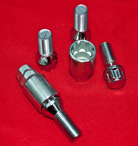 Walthart-1928 GERMANY M12 x 1,5 x 27cm Kegelbund 60° + 2 Adapter 17 und 19 Nuss Universal