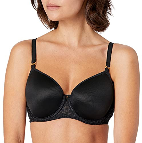 Freya Damen Starlight Balcony Underwire Moulded Bra T-Shirt BH, schwarz, 80G