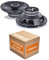 JUST SOUND best choice for caraudio Lautsprecher Einbauset passend mit Axton AE652F 16,5cm 2-Wege 160mm Koax Auto Einbauzubehör für Mercedes E-Klasse W210 Heck Ablage