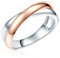Rafaela Donata Damen Ring 925/- Sterling Silber rhodiniert/rosévergoldet 18 Karat Silberring