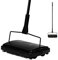 Yocada Carpet Sweeper Cleaner for Home Office Low Carpets Rugs Undercoat Carpets Pet Hair Dust Scraps Paper Small Rubbish Cleaning with a Brush Black