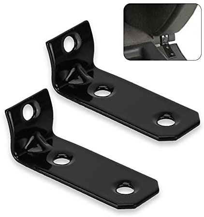 KIMISS Glove Box Lid Hinge Repair Brackets, CNC Glove Box Hinge Repair Kit for Audi A4 B6 B7 8E 8H (Black)
