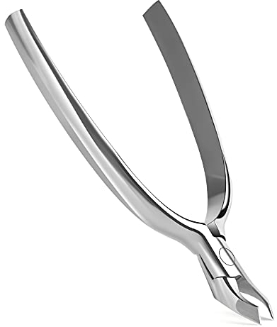 BEZOX 4 mm Präzise Nagelhautzange mit Kleiner Klinge - Nagelhautschneider Hautzange aus Edelstahl mit Scharfem und Glattem Schnitt Fein, Professioneller Nagelhautentferner Nagelhautschere Hellsilber